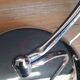 Table lamp / desk - Chrome metal and opaline globe - CIRCA 1950