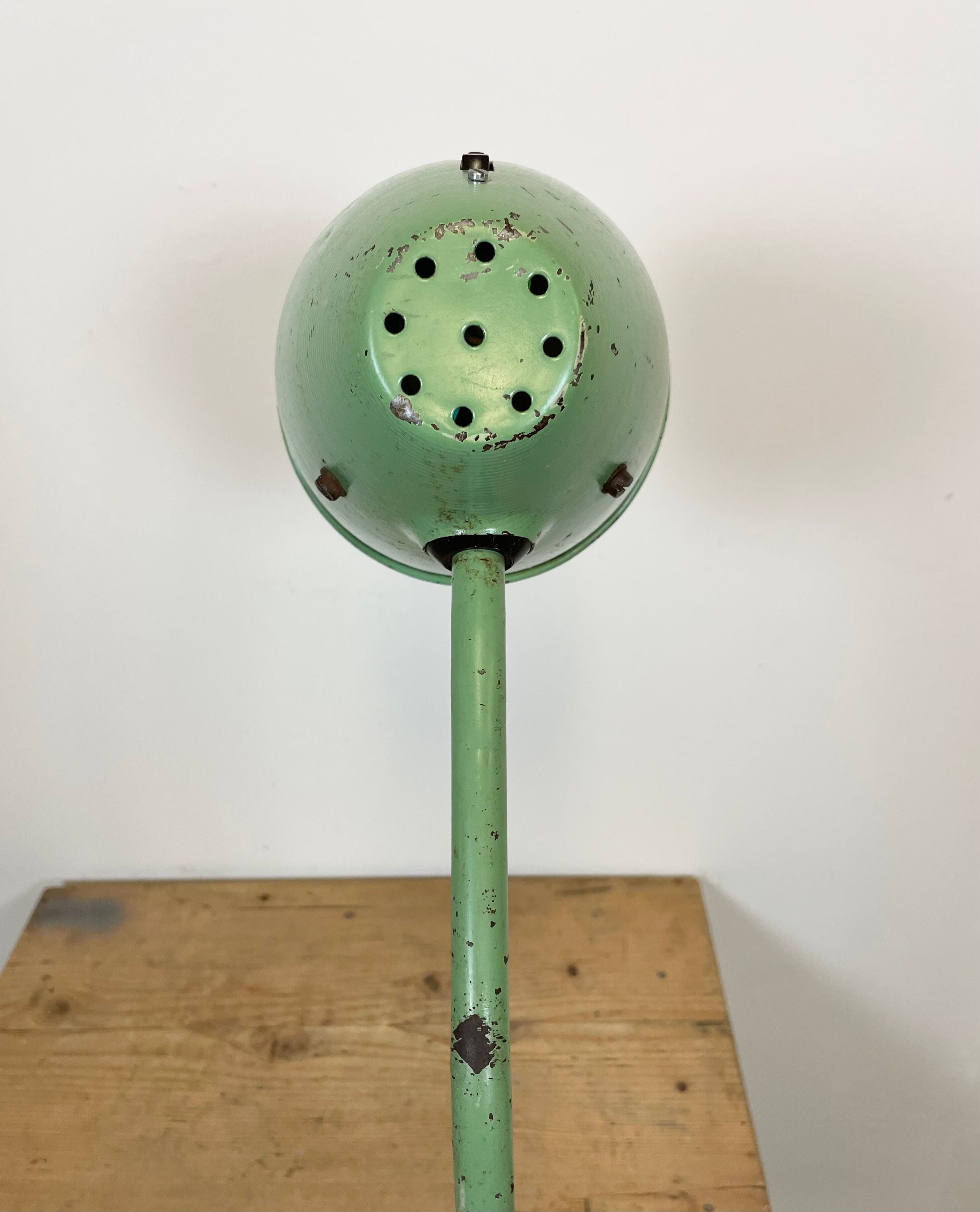 Industrial Green Table Lamp, 1960s