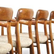 Set Of 4 Model 56 Dining Chairs In Oak By Niels Otto Møller, 1960s