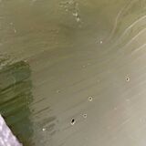 Painted tripod stool