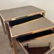 Series of 3 Belgo Chrom trundle tables from the 70s