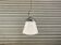 1930s industrial opaline pendant light by Siemens