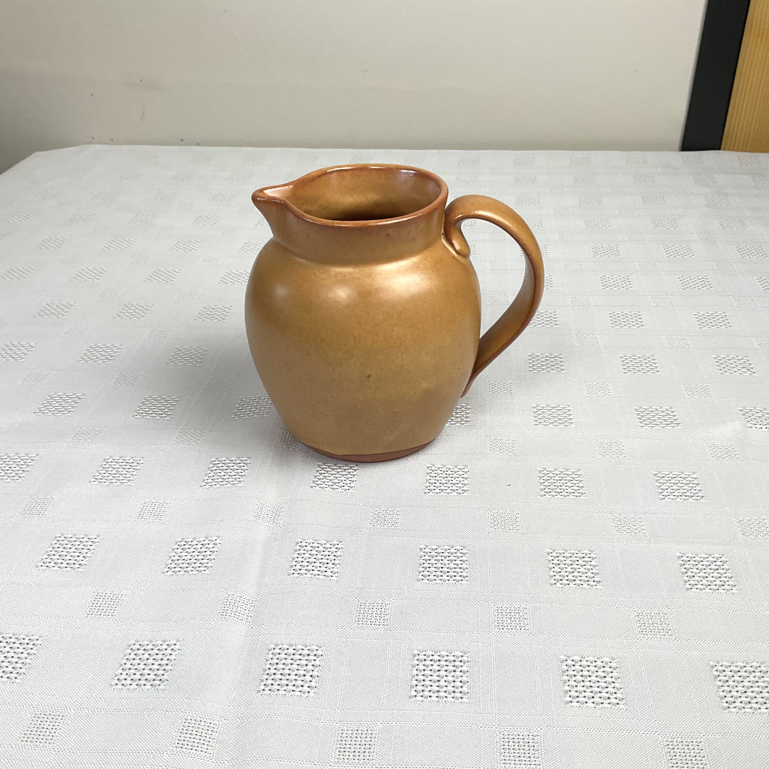 Caramel beige artisanal carafe