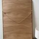 Antique mirror with beige patina