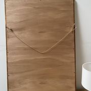 Miroir ancien patine beige