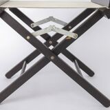 Pair of Vintage Director’s Chairs, 1970s Folding Chairs, Black Beech Wood