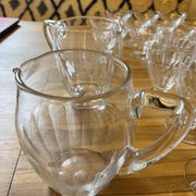 Crystal service of 44 glasses and 2 jugs from the 1930s.