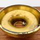 Brass and Glass Flush Light by Glashütte Limburg