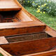 Ancient Picardy boat in solid wood