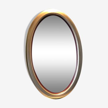 Miroir ovale restauré 46x70 cm