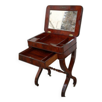 SMALL LADY'S MAHOGANY DRESSING TABLE, 19TH CENTURY RESTORATION STYLE