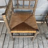 Old straw chairs