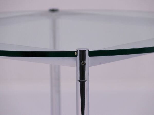 Table basse modèle MR par Ludwig Mies van der Rohe pour Knoll International, États-Unis, années 1980