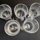 Decanter and 6 crystal cut glasses XIXth