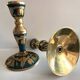 Atypical duo of candlesticks, candle holders, copperware from cerdon
