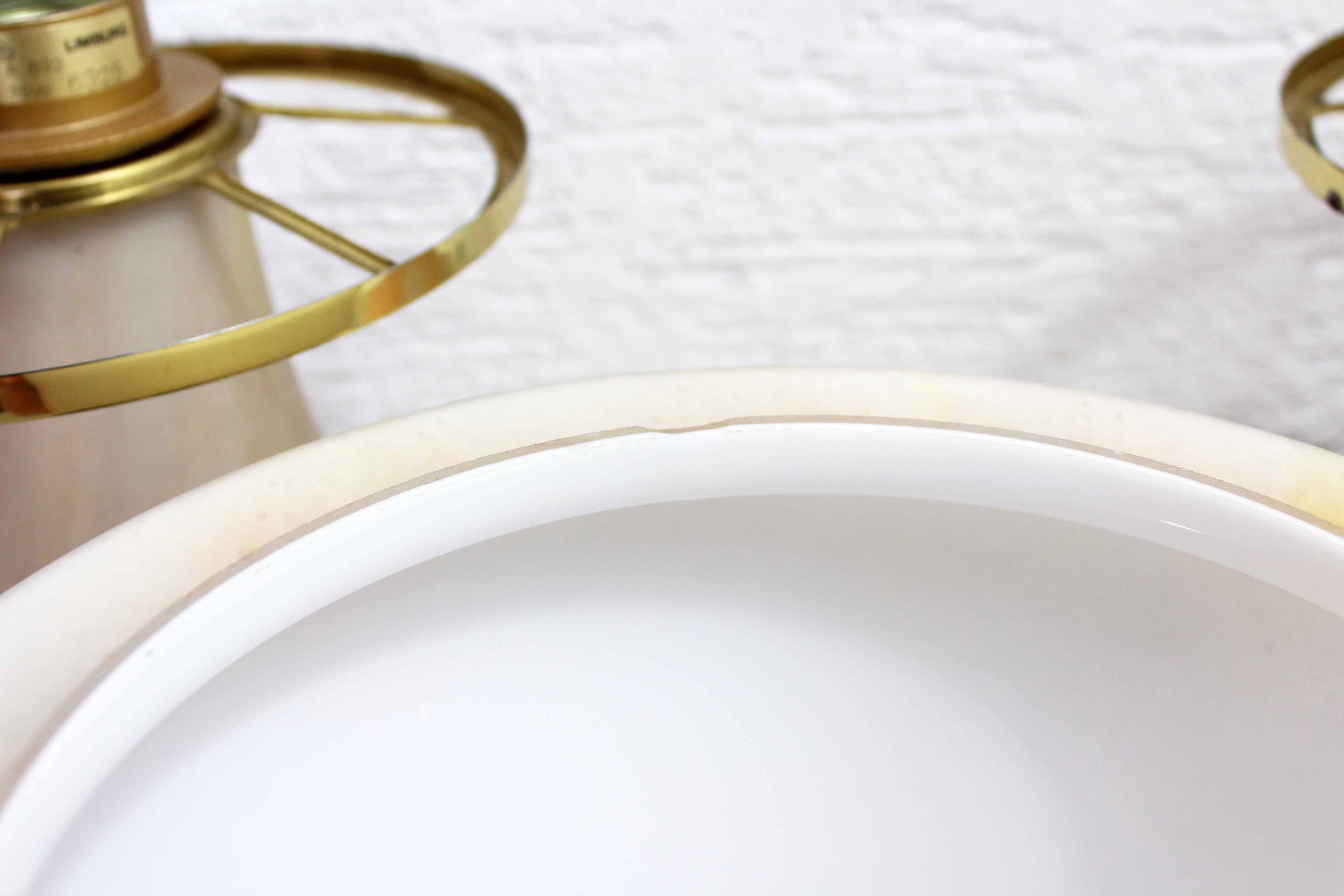 Pair of limburg glass paste lamps 1970