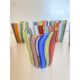 Set of 6 Contemporary Multicolored Murano Glass Glasses