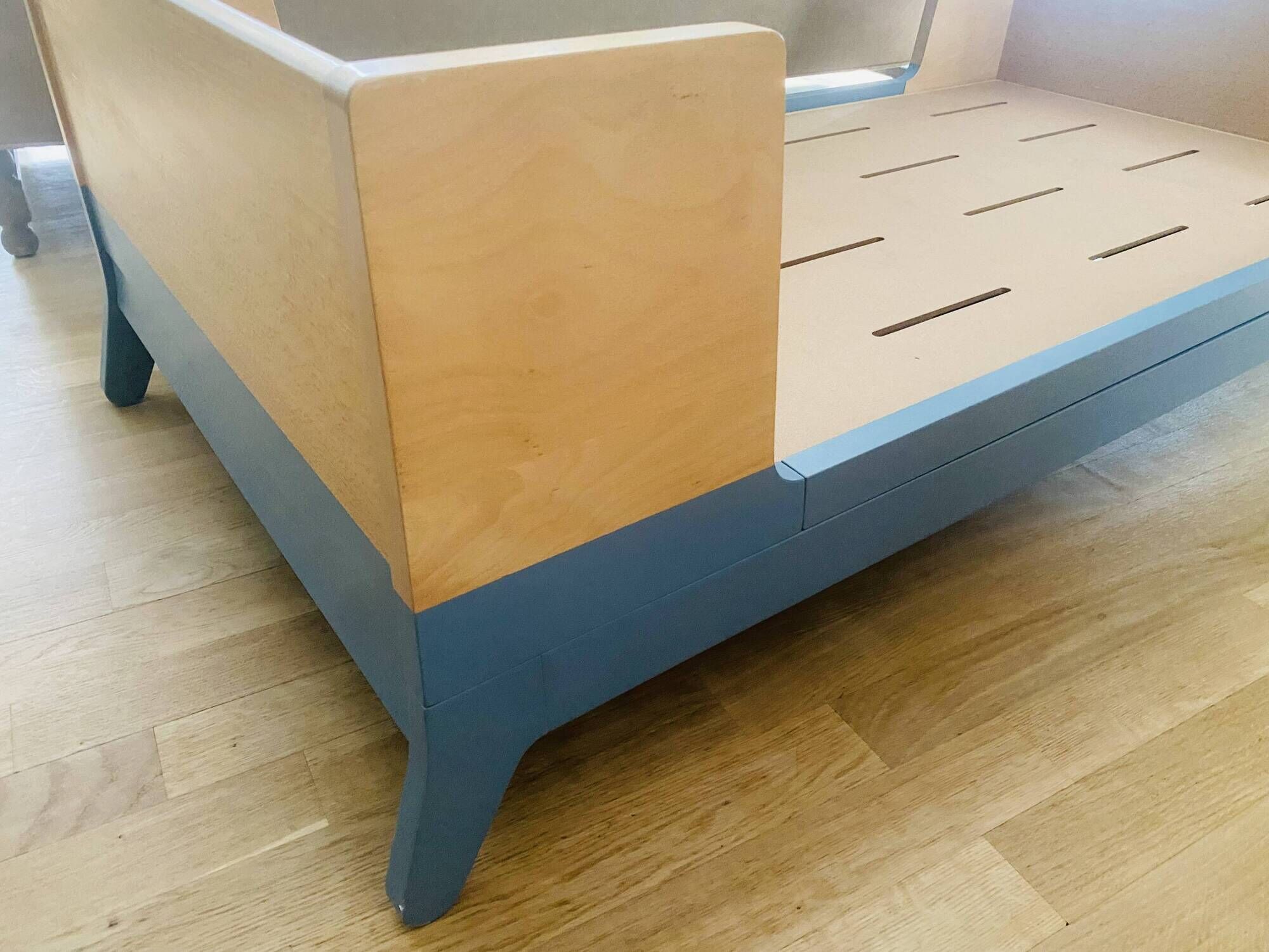 Coloured wooden child's bed in perfect condition