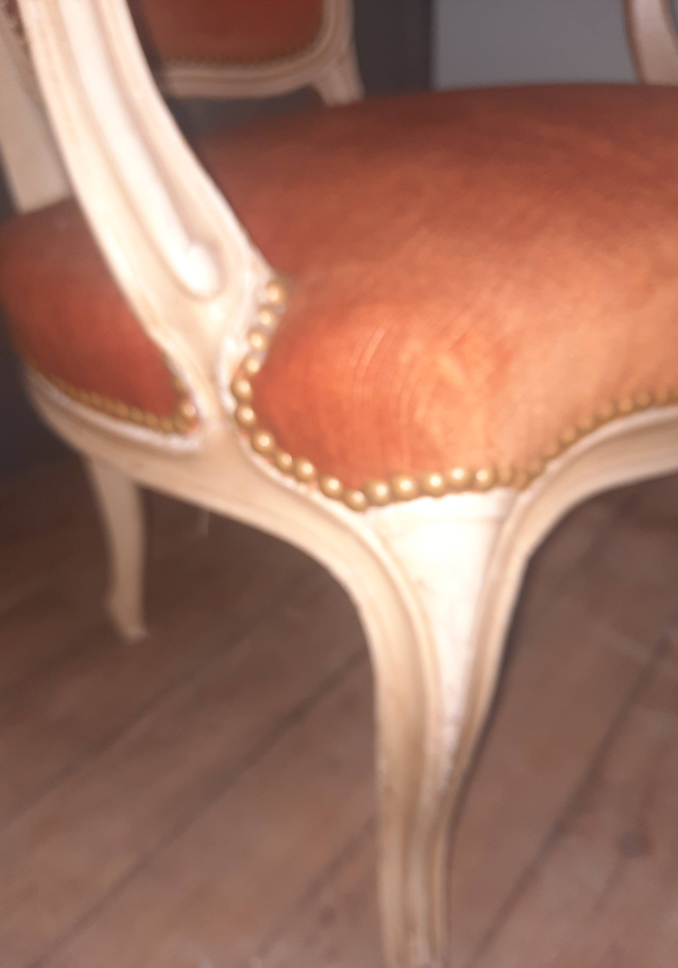 Pair of Louis XV "cabriolet" armchairs