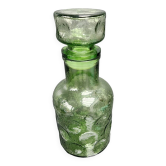 Carafe en verre bullé : vintage