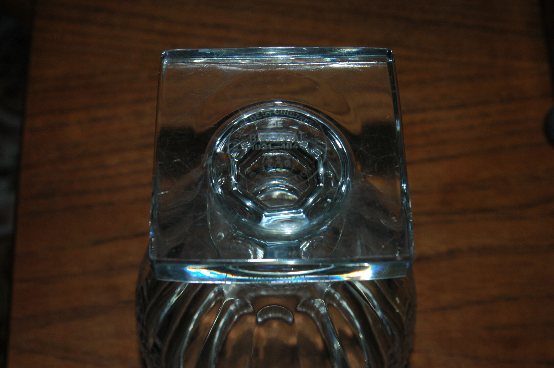 Baccarat crystal baluster vase