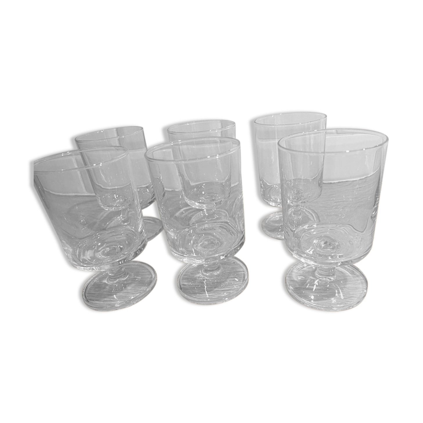 LOT DE 6 Verres A Boire Pied Noir Luminarc Verrerie D Arques EUR 28,00 - FR