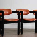 Ensemble de 4 chaises Pamplona par Augusto Savini pour Pozzi, Italie, années 1960