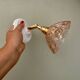 Vintage lampshade wall light in pink glass - tableware collection -