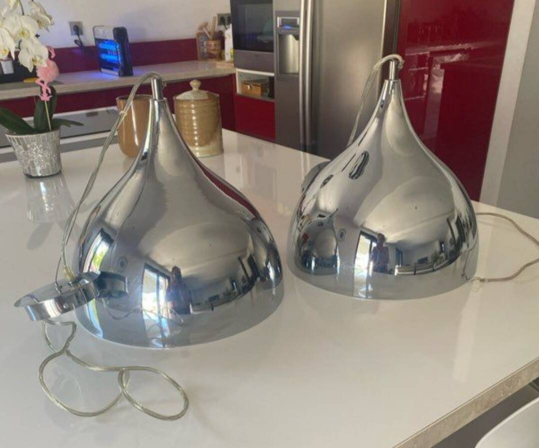 2 chrome space age suspensions