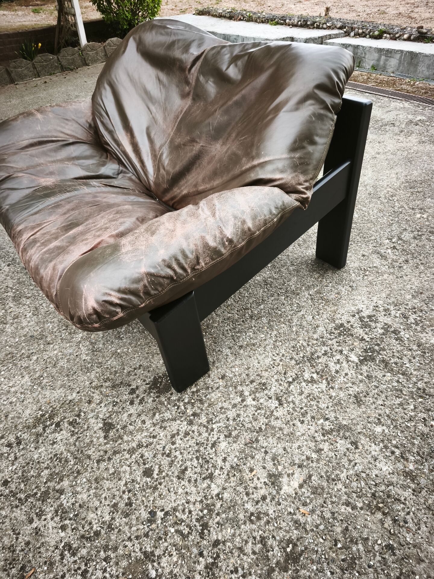 Canapé en cuir vintage
