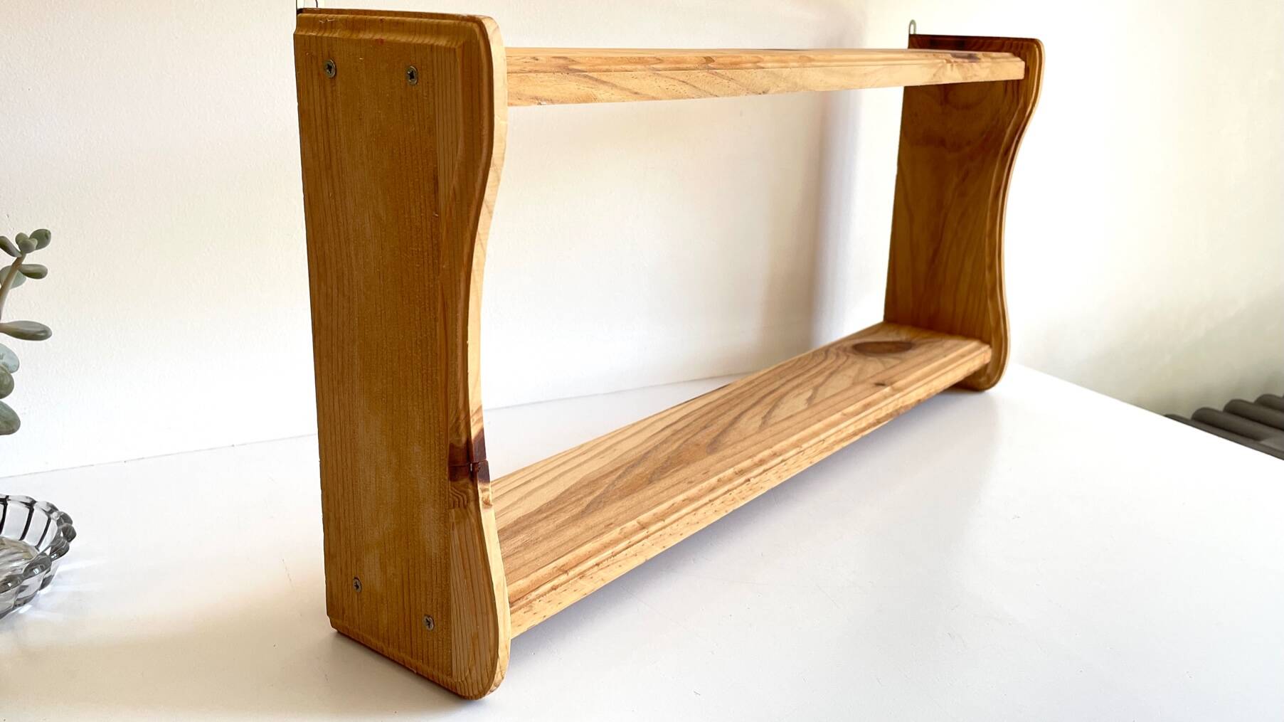 Vintage wooden shelf