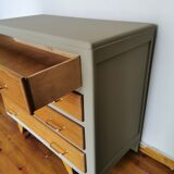 Vintage dresser revamped compass feet
