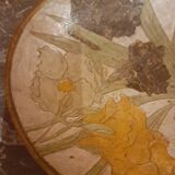 Enameled brass cup