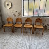 Set of 4 Daumiller pine chairs