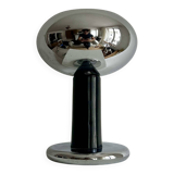 Vintage table lamp, chrome and black lacquered metal, Italy 1960