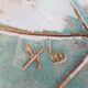 Ceramic Dish Vine Leaf Signature to identify X Luc (40cm)