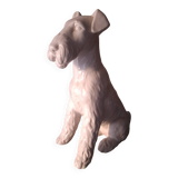 Fox Terrier Cracked Ceramic Dog