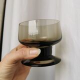 Smoked glass cups