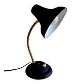 Lampe à poser articulée en métal et laiton - mid. XXeme