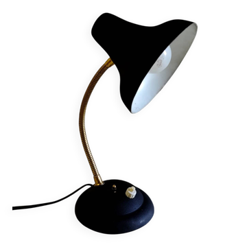 Articulated table lamp in metal and brass - mid 20th century.