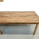 XXL table with 6 legs made of solid pine and rubberwood.