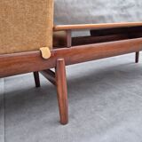 Modular teak sofa, Scandinavian vintage 1960s
