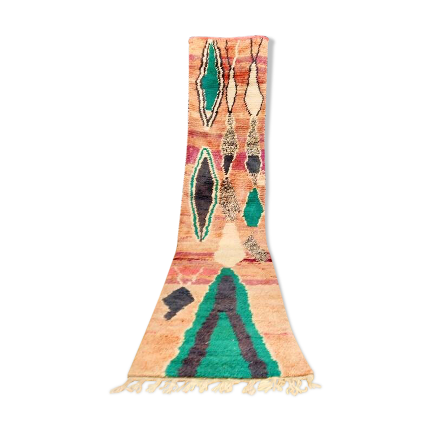 Moroccan Berber carpet hallway Boujaad 417 x 75 cm new