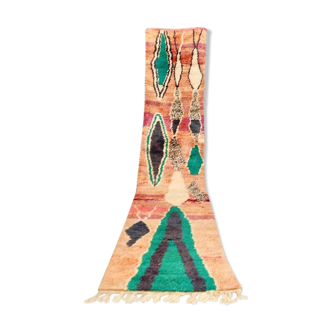 Moroccan Berber carpet hallway Boujaad 417 x 75 cm new