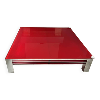 Glass coffee table