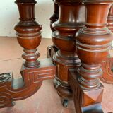 Central foot table Napoleon III Massive mahogany 19th century