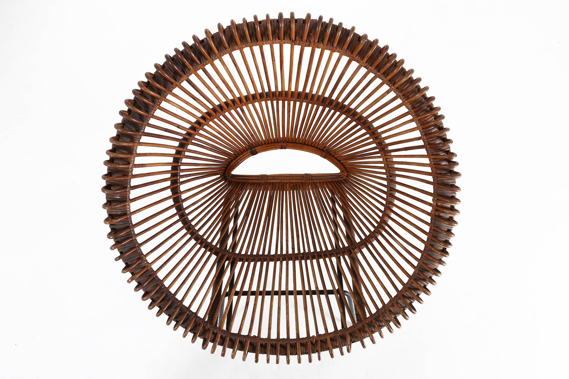 Pair of rattan Lounge Armchairs, 1960s