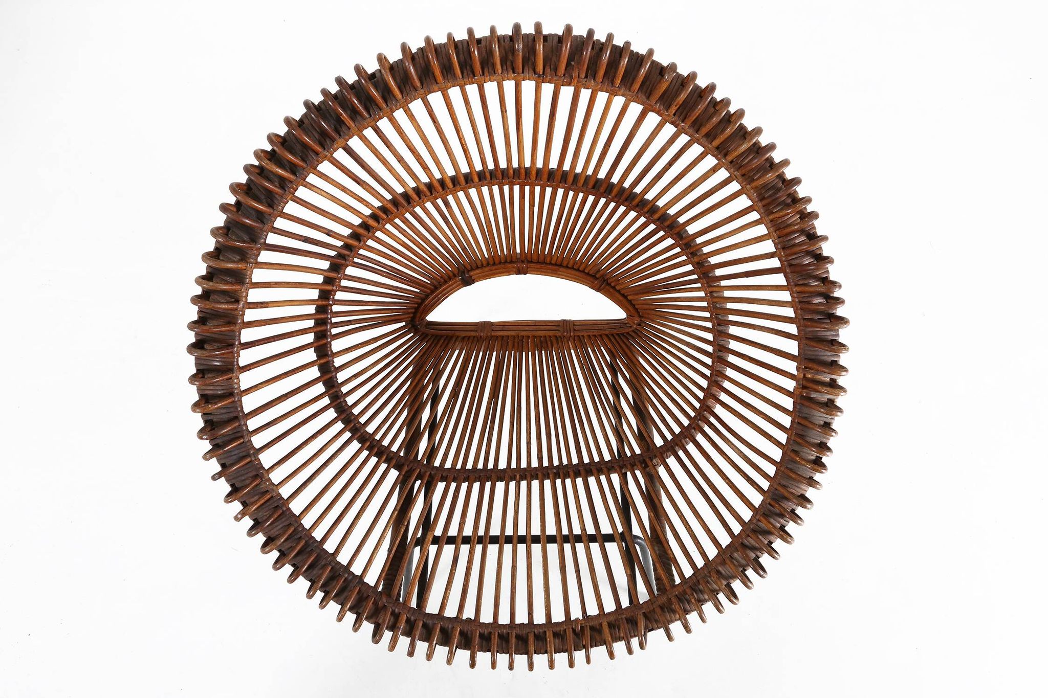Pair of rattan Lounge Armchairs, 1960s