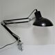 Lamp architect metal black design Aluminor vintage