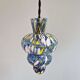 Duo de suspensions en verre soufflé multicolore, Murano, 1950-60
